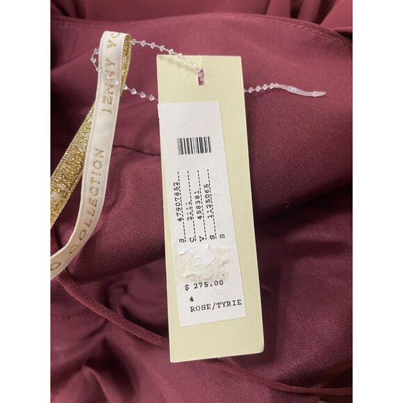 Jenny Yoo Collection Women’s Burgundy Halter V-Neck Maxi Dress Sz 4-New - Picture 7 of 10